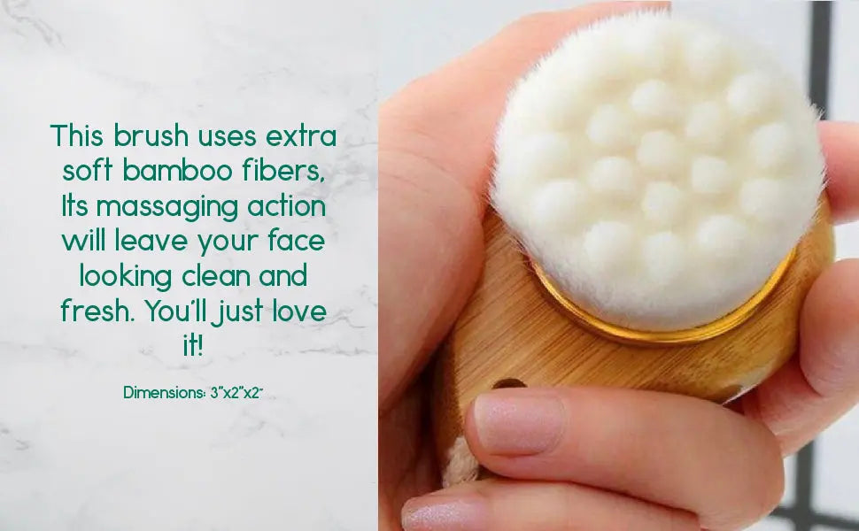 Facial Brush with Bamboo Handle DC-BeNat