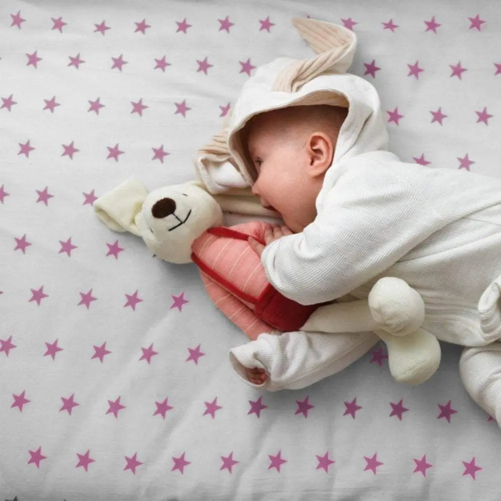 4x Spacesaver Cot Fitted Sheet 100% Cotton 100x52cm For Your Little One