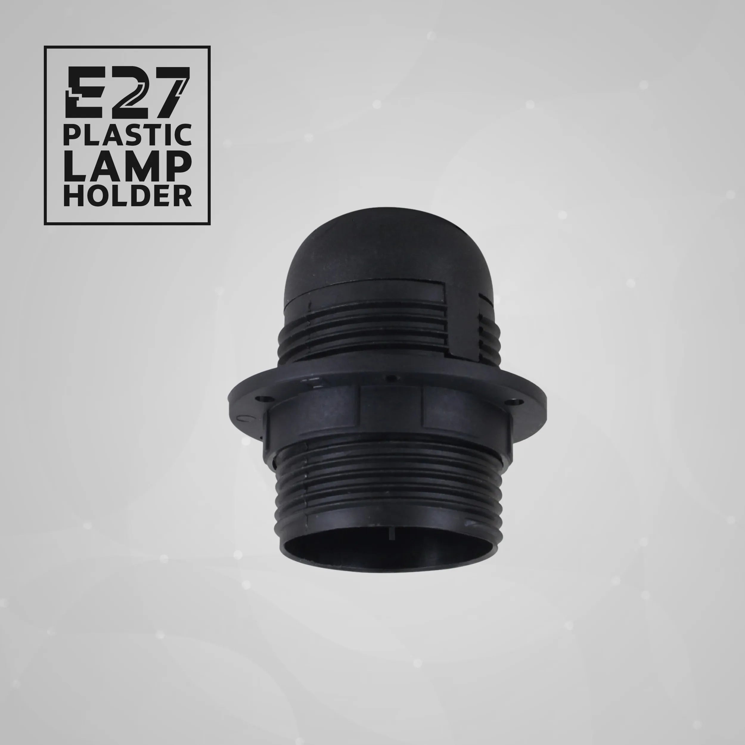 5Pack Screw E27 Light Bulb Lamp Holder Pendant Socket Edison Black Plastic  ~4365