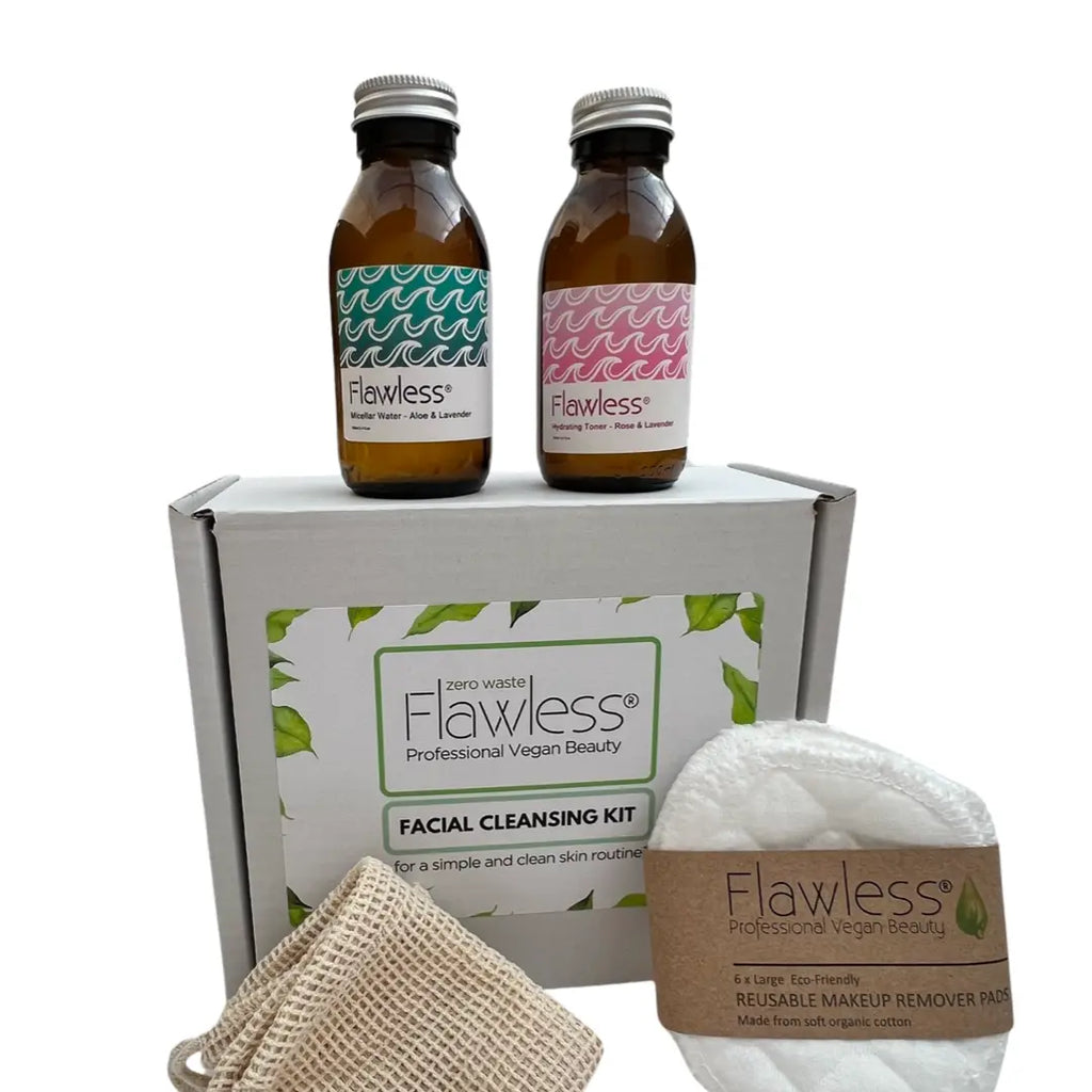 Natural Zero Waste Facial Cleansing Kit(plastic free) Flawless