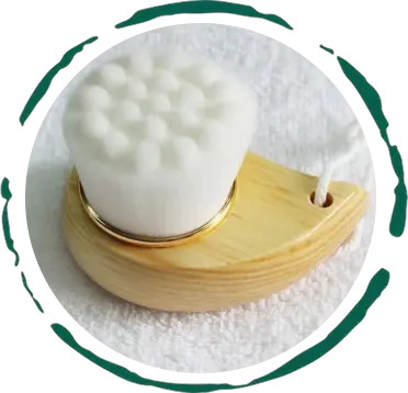 Facial Brush with Bamboo Handle DC-BeNat