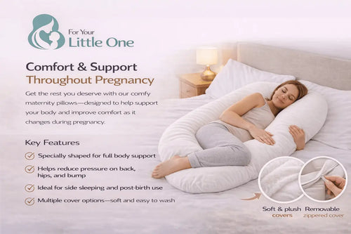 9 Foot Maternity Pillow And Case - Light Blue For Your Little One