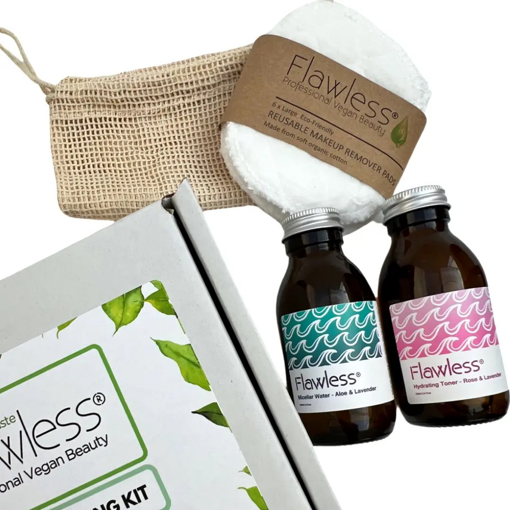 Natural Zero Waste Facial Cleansing Kit(plastic free) Flawless