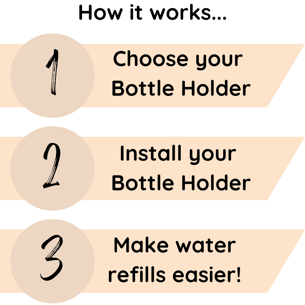 Cage Mounting Kit For Water Bottle Holder - Pastel Pink