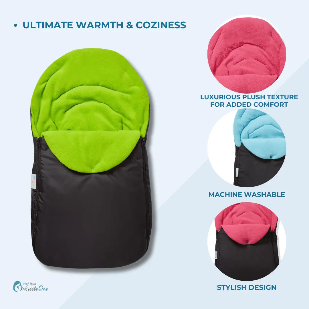 Universal Car Seat Footmuff / Cosy Toes - Fits All 3 And 5 Point Harnesses For Your Little One
