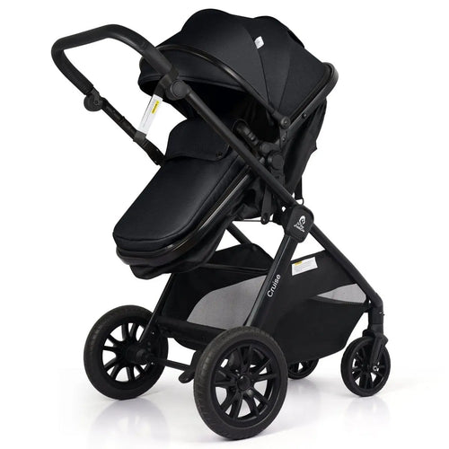 3 In 1 Travel System With Car Seat - Eclipse Black (Free Cupholder / Seat Liner Included!) For Your Little One