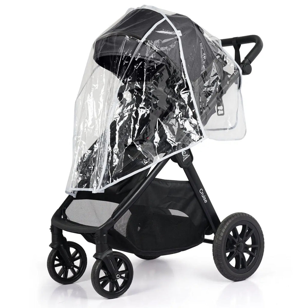 3 In 1 Travel System With Car Seat - Eclipse Black (Free Cupholder / Seat Liner Included!) For Your Little One