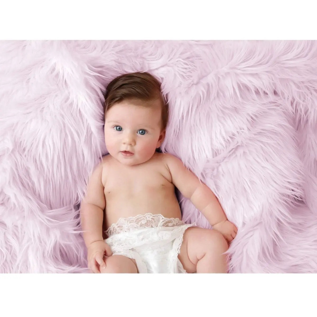Luxury Faux Fur Baby Blanket - Pink-Clearance For Your Little One