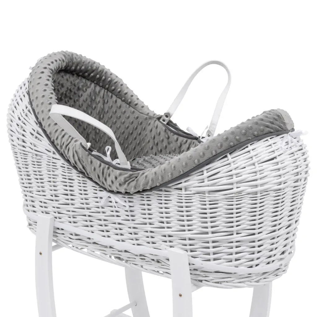 Pod Grey Dimple Moses Basket Bedding Set For Your Little One
