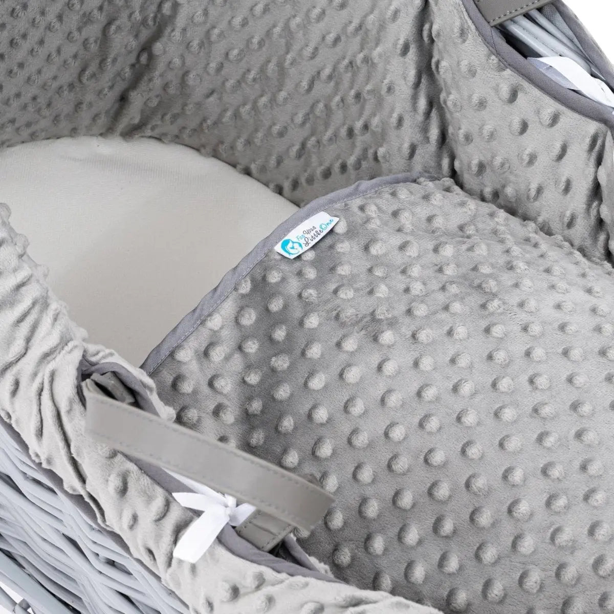 Pod Grey Dimple Moses Basket Bedding Set For Your Little One
